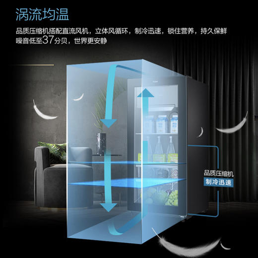 海尔（Haier）冰吧 LC-121D（墨晶黑） 商品图3