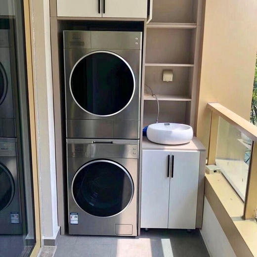 松下（Panasonic）L169+9098P/V洗烘套装滚筒洗衣机10公斤烘干机9公斤热泵烘护机 XQG100-L165+NH-9098V/P 纳诺怡护理 商品图1