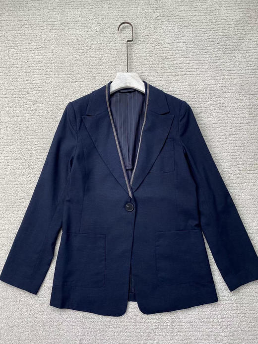 链条亚麻西装。 驼色  蓝色。 自己备注号码 商品图7