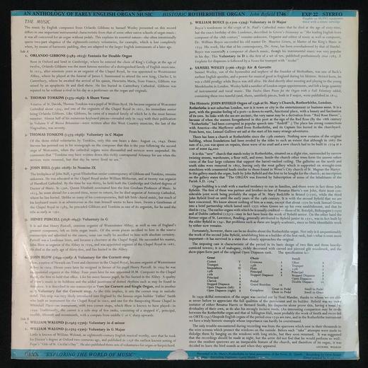 LP黑胶唱片 尼古拉斯·丹比演奏 早期英国风琴音乐选集 商品图1