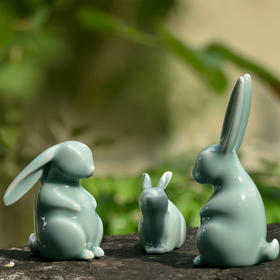 龙泉青瓷创意摆件原创设计桌面摆件动物生肖