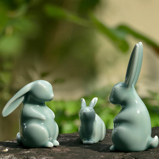 龙泉青瓷创意摆件原创设计桌面摆件动物生肖 商品图0