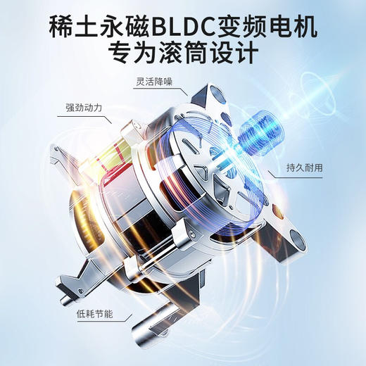 松下(Panasonic)洗烘一体机 10kg 全自动滚筒洗衣机 纳诺怡护衣 光动银除菌 双极除螨 XQG100-LD259 商品图4