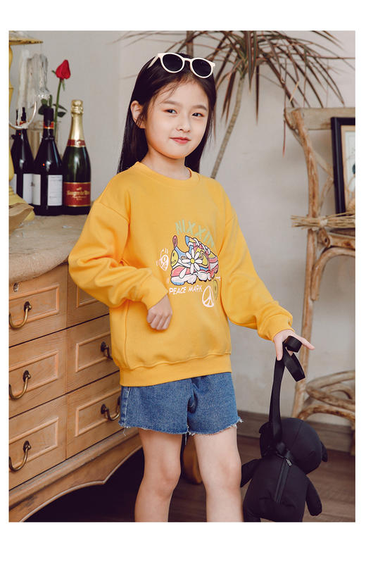 朱两只男女童长袖印花可爱卫衣（两件任选） 商品图2