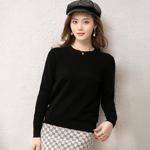 丁摩 圆领全羊毛打底衫TD-201WX-156 商品图1