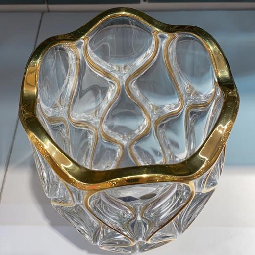 捷克进口/ BOHEMIA波西米亚海洋系列描金果斗28cm/花瓶30cm 商品图2