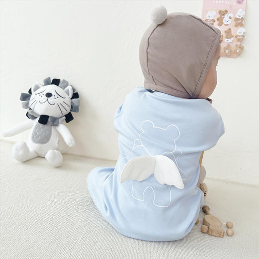 幸福满满婴儿连体衣秋装套装男宝宝衣服可爱女春秋薄款秋季外出长袖爬服潮 商品图2