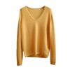 EAZYPEZY 姜黄V领简约法式羊绒衫 商品缩略图4