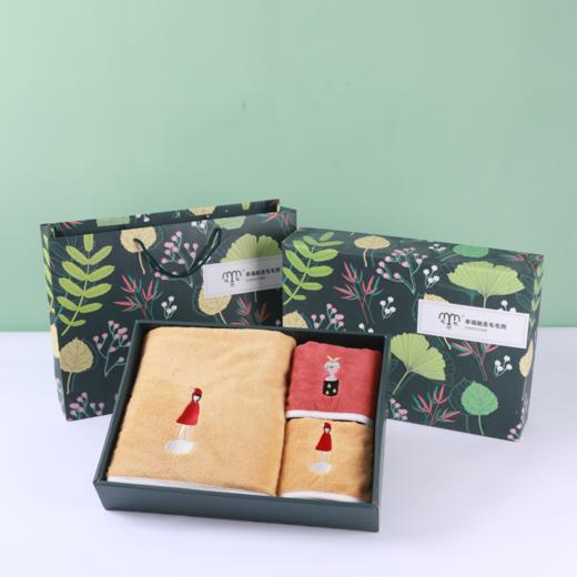 毛毛雨 活性元毛巾浴巾三条装礼盒 商品图4