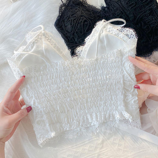 【服饰鞋包】法式蕾丝吊带背心女内搭夏季外穿抹胸上衣ins 商品图3