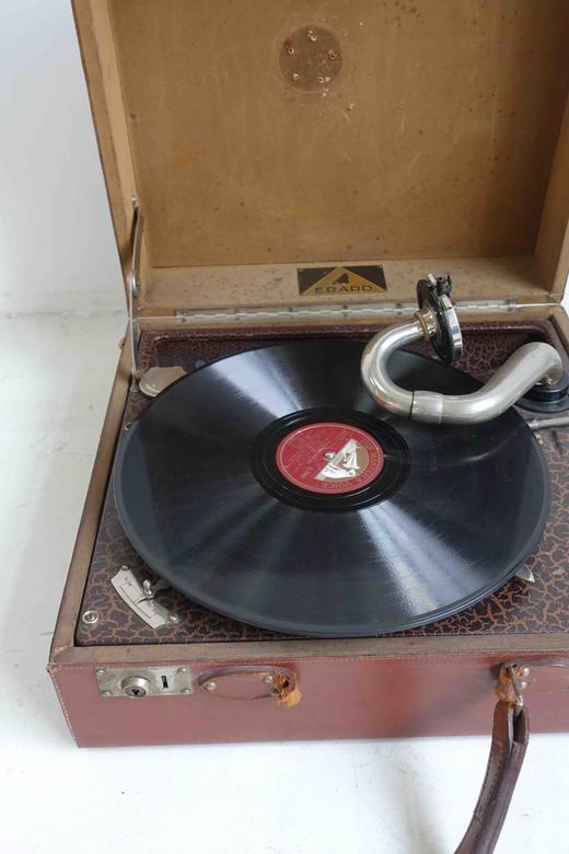 【瑕特】1930s瑞士ERARD手摇古董黑胶唱片机 商品图11