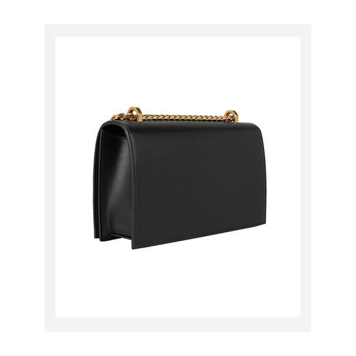 ALEXANDER MCQUEEN 亚历山大.麦昆 女士光滑小牛皮骷髅头手指斜挎单肩包 黑色 554128 CMO0T 1000 商品图3