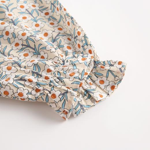 幸福满满婴儿衣服春秋碎花连体衣 新生儿长袖bodysuit三角哈衣冬包屁衣ins 商品图2