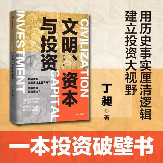 文明资本与投资 丁昶 著 金融 用历史积淀下来的投资逻辑 揭开投资真相 建立投资大视野 中信出版社图书 正版 商品图0