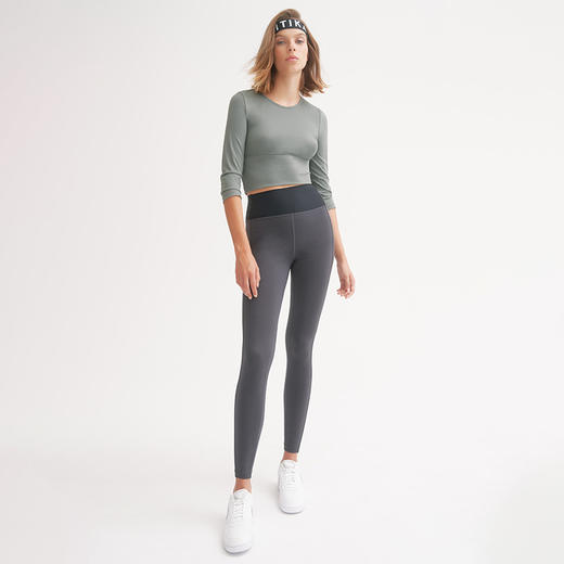 【仅剩xs/s码】TITIKAACTIVE|瑜伽服运动健身上衣女瑜伽长袖T恤19T20872 商品图3