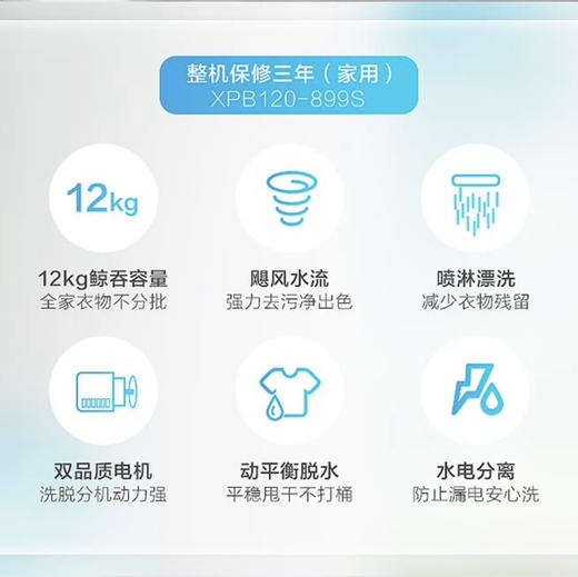 海尔（Haier）洗衣机XPB120-899S 商品图3