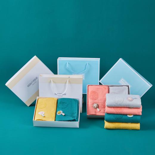 毛毛雨 圆点提花毛巾浴巾三件套 商品图2