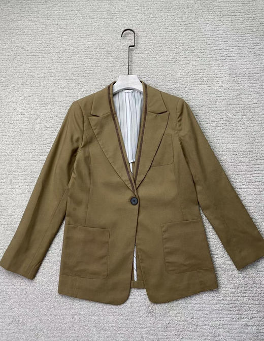 链条亚麻西装。 驼色  蓝色。 自己备注号码 商品图10