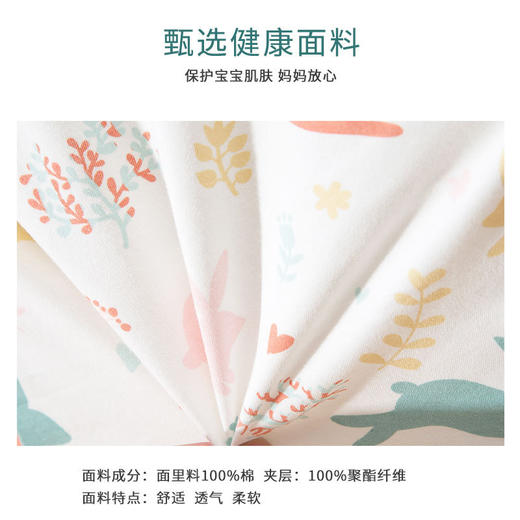 幸福满满新生婴儿夹棉连体衣秋冬季哈衣幼儿冬装衣服男女宝宝卡通外出棉衣 商品图1