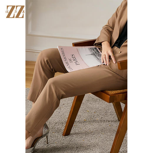 佐尔美2021秋季新款 西装职场气质长裤女E13KC18 商品图3