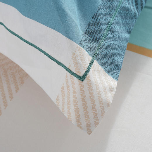 【紫韵家纺】“青春恋歌”经典四件套（格）形象绿色天地盒 商品图5