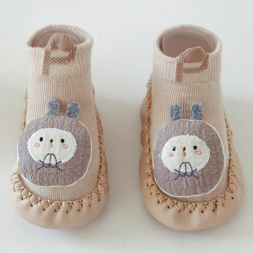 【2双装 专为宝宝设计】新款春秋宝宝学步地板袜卡通防滑皮底学步鞋立体公仔婴儿袜子 商品图8