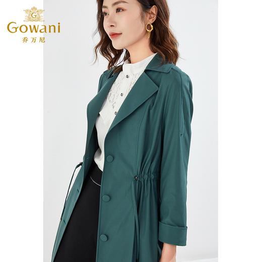 乔万尼新款风衣收腰显瘦两色选EI3A186 商品图3