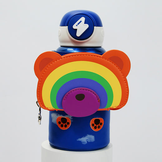 熊本士/BEARBENS宠爱系列316不锈钢无缝内胆硅胶杯套两盖儿童保温吸管杯 400ML 商品图6