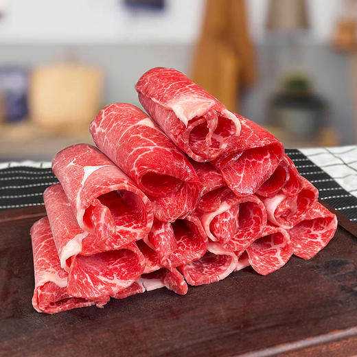 【火锅全家桶（M9雪花和牛片）特惠套餐】精选高端涮锅套餐 1000克 4种涮锅必备的高端食材组合（M9级雪花和牛切片、安格斯谷饲肥牛片、谷饲牛肩峰切片、潮汕牛肉丸或牛筋丸） 商品图2