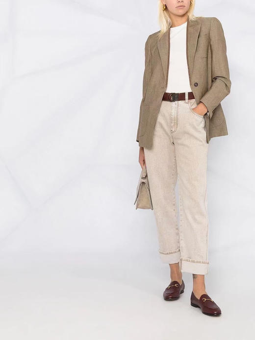 链条亚麻西装。 驼色  蓝色。 自己备注号码 商品图5