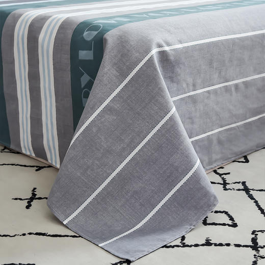 【紫韵家纺】“青春如歌”经典四件套（条纹）形象绿色天地盒 商品图7