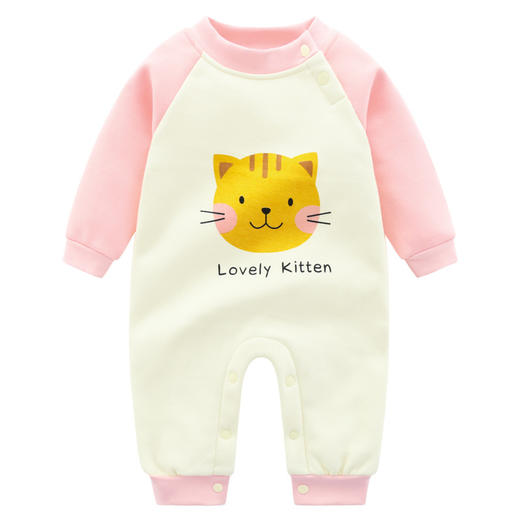 幸福满满2021秋冬季新款儿童连体衣不倒绒加绒加厚哈衣宝宝哈衣婴幼儿衣服 商品图4