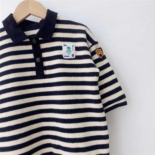 幸福满满宝宝秋装ins婴童爬服韩版婴儿连体衣男女童条纹针织爬服长袖哈衣 商品图2