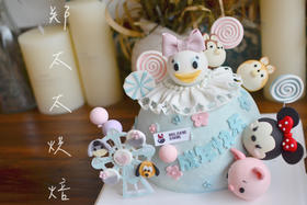 迪士尼之游乐园半翻糖加高款