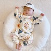 幸福满满春秋新品男宝宝纯棉连体衣婴幼儿卡通大印花爬服女小童包屁衣 商品缩略图0