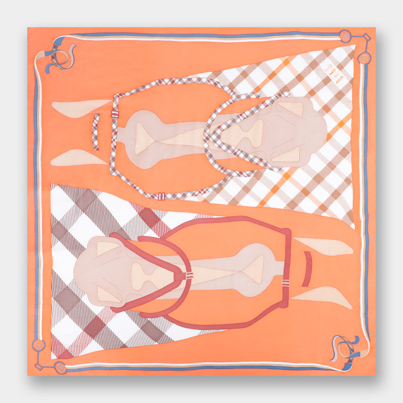 DA*S韩系时尚前为摩登风格小清新百搭时尚印花羊毛围巾 WXWD19001G