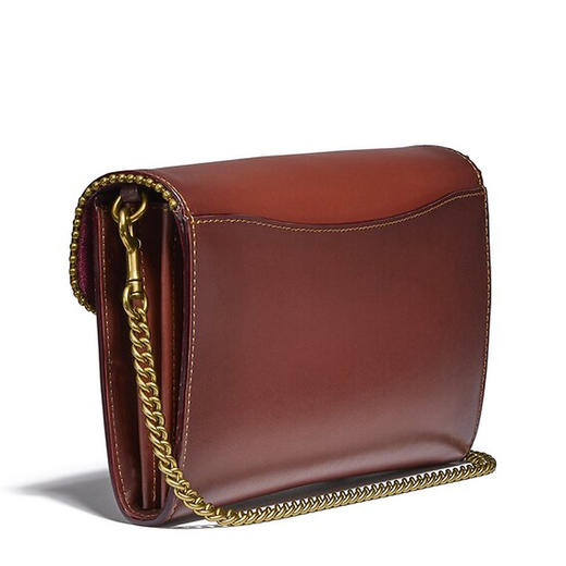 Coach(专柜) 女士棕色帆布配皮斜挎包 6909B4NQ4 商品图1