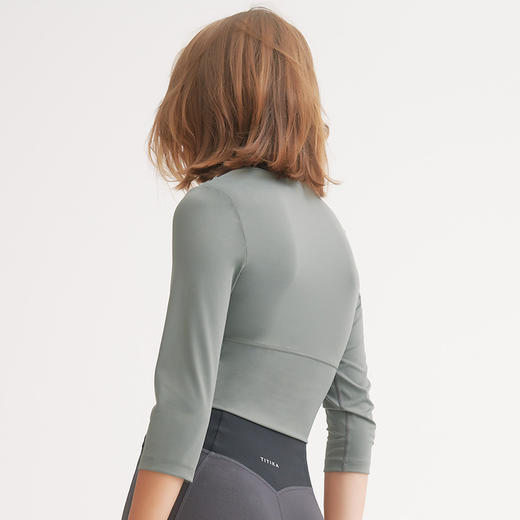 【仅剩xs/s码】TITIKAACTIVE|瑜伽服运动健身上衣女瑜伽长袖T恤19T20872 商品图2