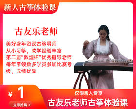 古友乐老师1元古筝体验课（公园前校区）