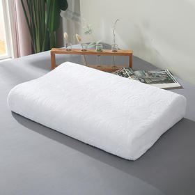 【紫韵家纺】抑菌防螨乳胶枕蓝色枕芯方形盒