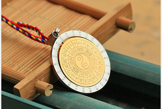 太极二十八星宿钛钢吊坠 商品图0