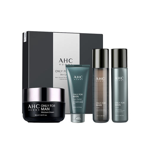 BF AHC男士水乳套装 水乳洗面奶面霜 补水保湿控油 护肤四件套 商品图3