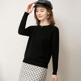 丁摩 圆领全羊毛打底衫TD-201WX-156