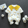 幸福满满婴儿连体服衣春秋冬季夹棉新生儿婴儿服哈衣薄棉初生保暖宝宝衣服加厚秋装童装圣诞礼物 商品缩略图0