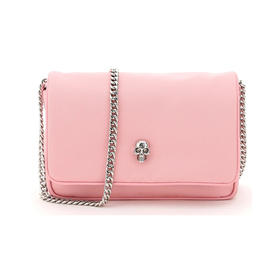 ALEXANDER MCQUEEN 亚历山大麦昆 小号Skull手袋 女士单肩包 粉色 666119 16X12 5905