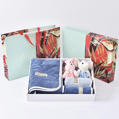 毛毛雨 四季款活性毛巾浴巾五件套礼盒 商品图3