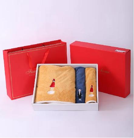 毛毛雨 活性元毛巾浴巾三条装礼盒 商品图2