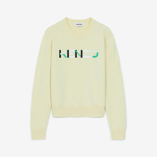KENZO 高田贤三 女士针织衫 浅黄 FB62 PU639 3LA 38 商品图0