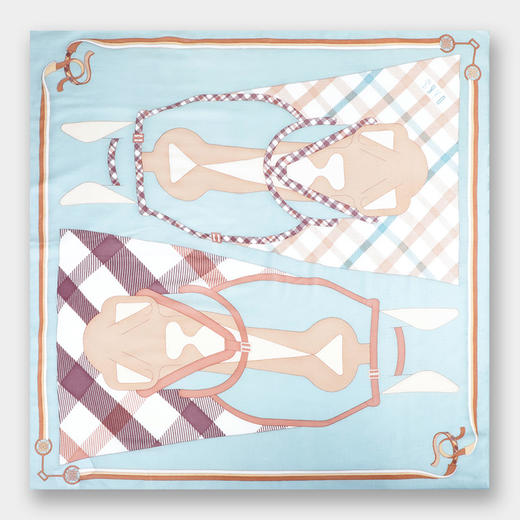 DA*S韩系时尚前为摩登风格小清新百搭时尚印花羊毛围巾 WXWD19001E 商品图0