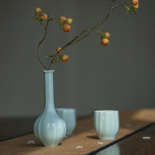 龙泉青瓷 小花器+双杯组合 商品图1